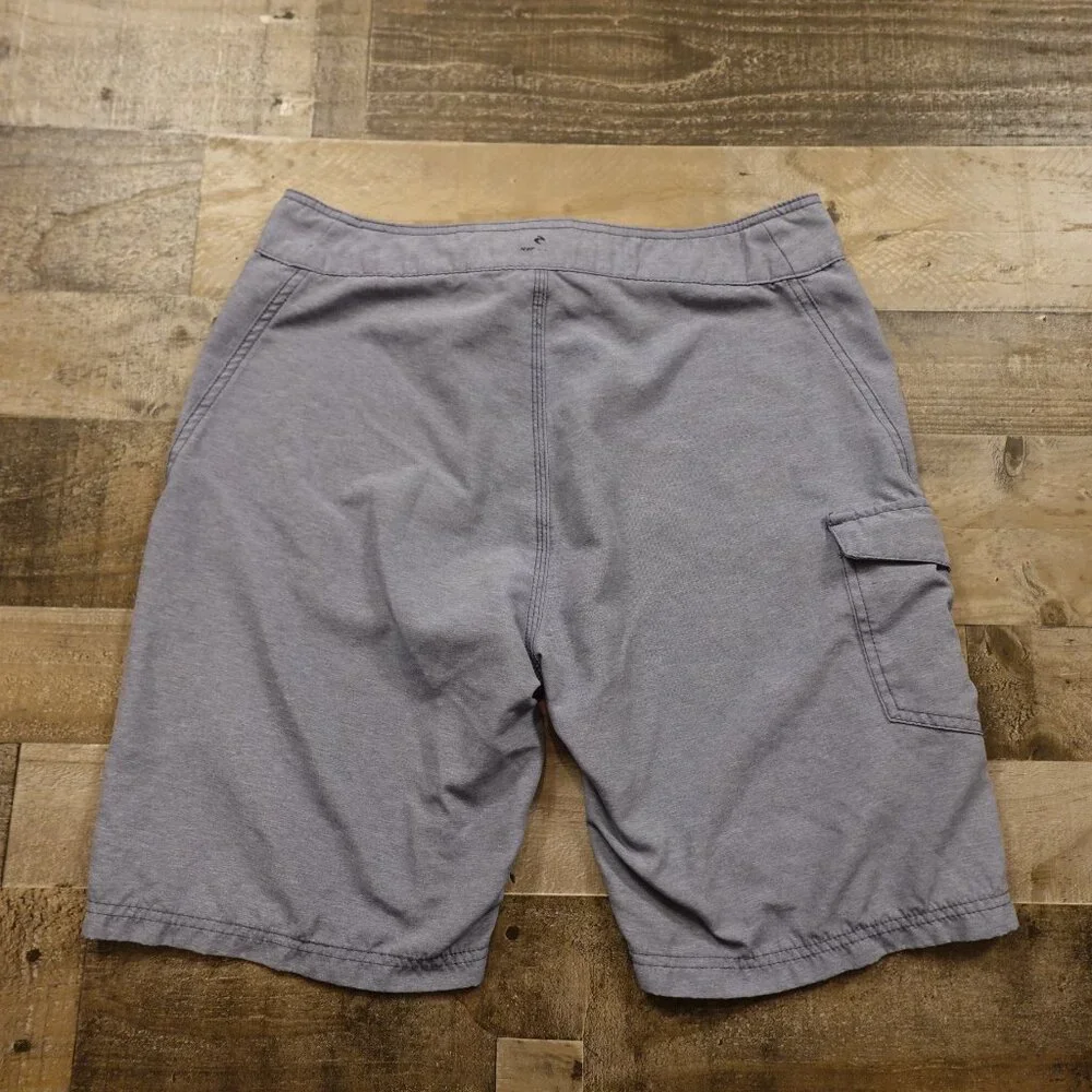 Rip Curl Boardshorts Men's Size 33 Gray Blue | Surf‎ Swim Cargo Style